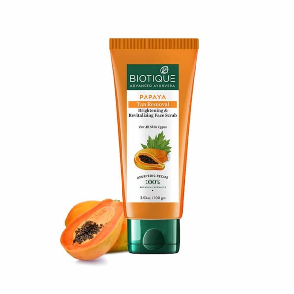 Biotique Papaya Tan Removal Brightening Face Scrub 100gm