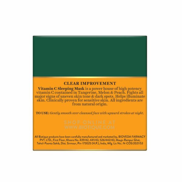 Biotique Vitamin C Sleeping Mask 50gm (2) Biotique Vitamin C Sleeping Mask 50gm
