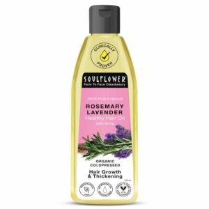 Soulflower Rosemary Lavender Hair Oil 120 ml bottle