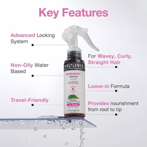 Soulflower Rosemary Water Spray Online Soulflower Rosemary Water Spray front view