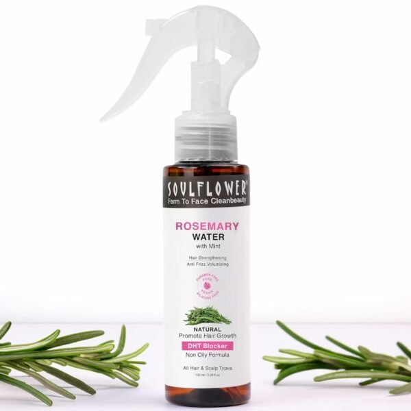 Soulflower Rosemary Water Spray for Hair 100ml Soulflower Rosemary Water Spray for Hair 100ml bottle