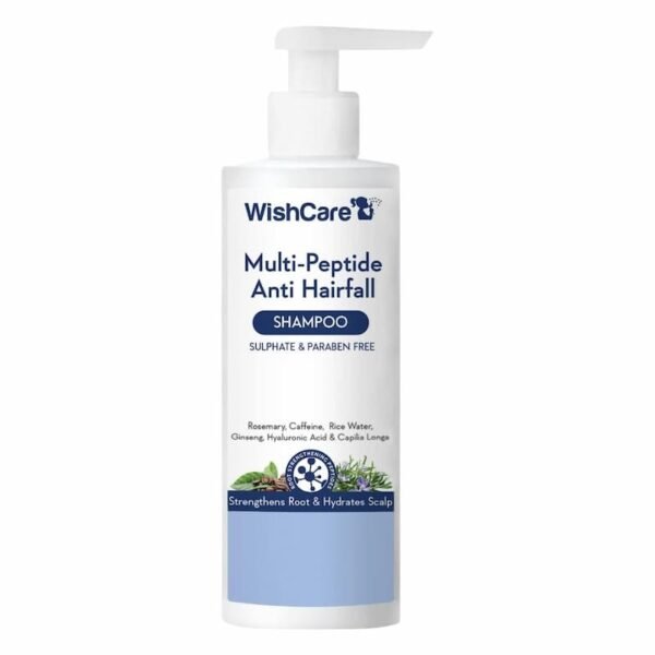 WishCare Multi Peptide Anti Hairfall Shampoo 250ml packaging